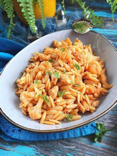tejszínes csirkés orzo