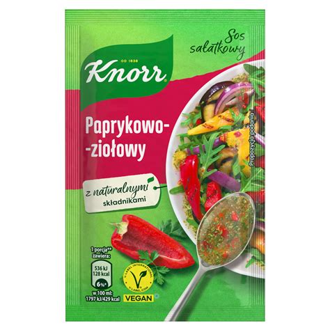 különböző Knorr salátaöntet porok illusztrációja