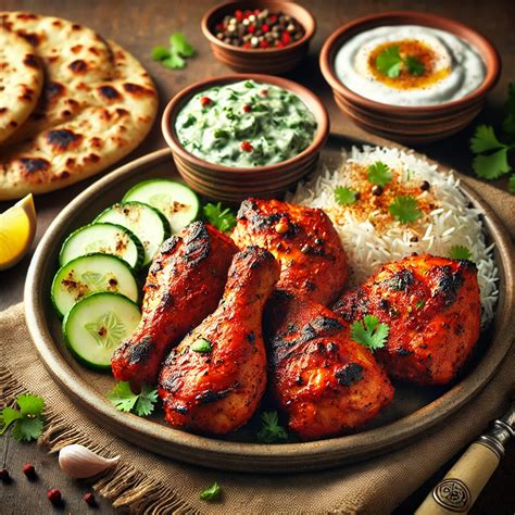 Tandoori csirke illusztráció