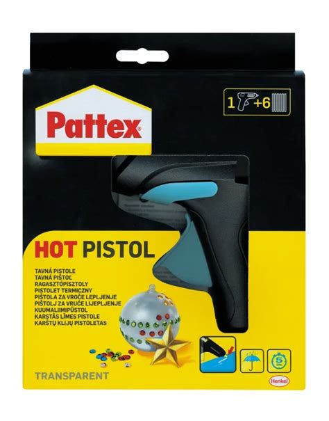 Pattex ragasztópisztoly és ragasztórúd használat közben
