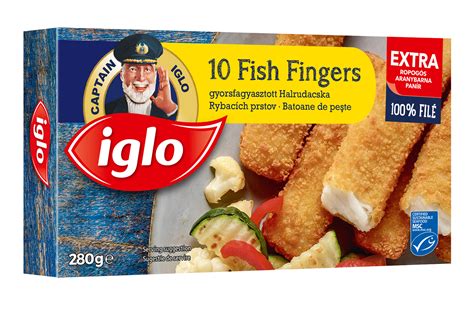 Iglo halrudak tányéron