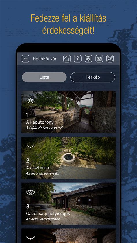 Mobilapplikáció felület