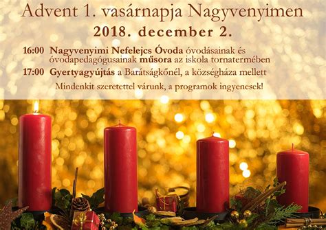 Advent első napja, gyertyafény