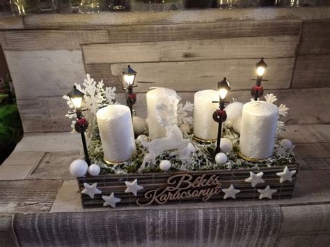 Kreatív mécseses adventi dísz számozott poharakkal