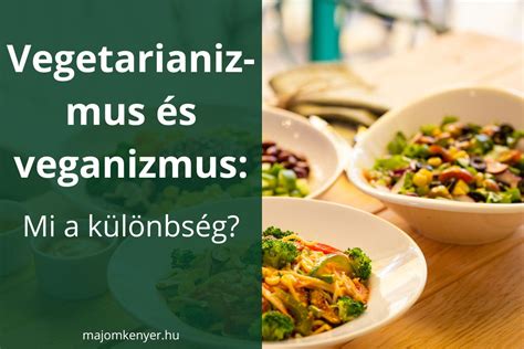 A vegetarianizmus és a veganizmus közötti különbségeket szemléltető infografika