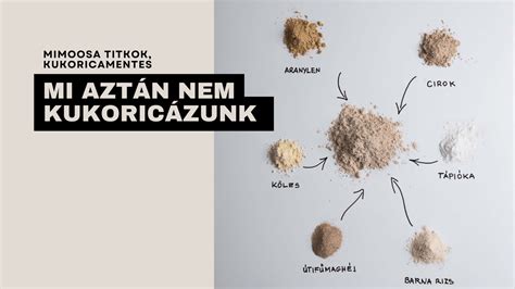 különböző gluténmentes alaplisztek és maglisztek esztétikus elrendezése
