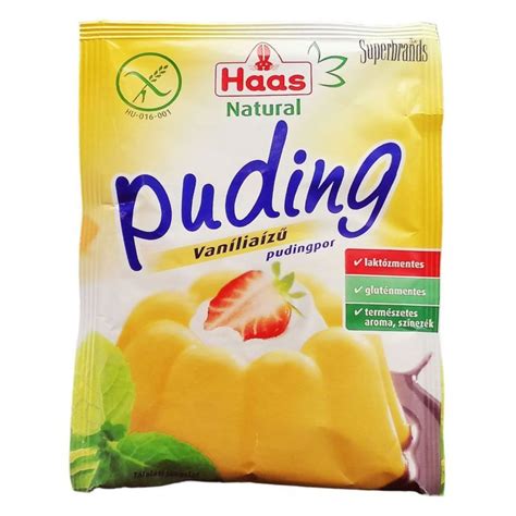 Vaníliás pudingpor csomagolása és vanília rúd