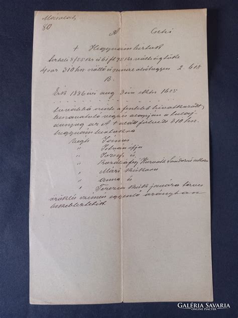 Kézzel írott receptkönyv lapja