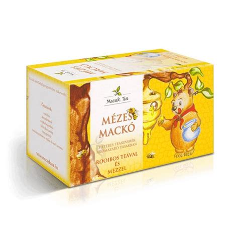 Mecsek Mézes Mackó Tea csomagolása