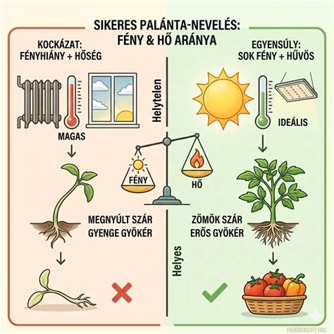 megnyúlt palánták a fényhiány miatt