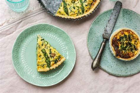 Quiche spárgával és szalonnával