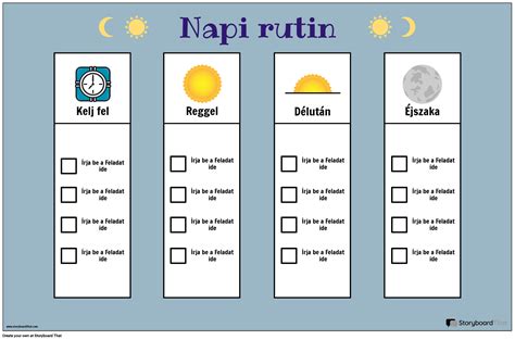 Napi rutin ábra
