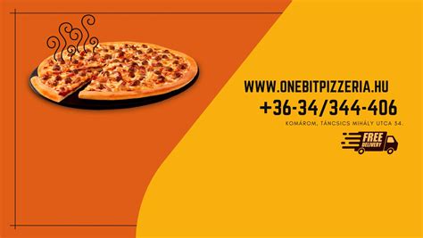One Bit Pizzéria bejárat Komáromban