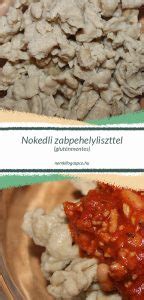 Zabpehelylisztből készült galuska tálban