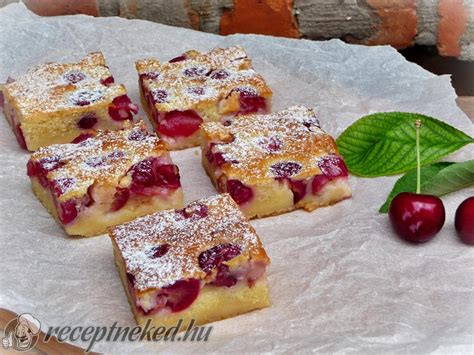 Cseresznyés pite sütés közben