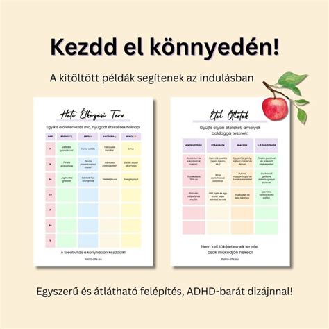 Kalóriaszámolás és étkezési napló illusztráció