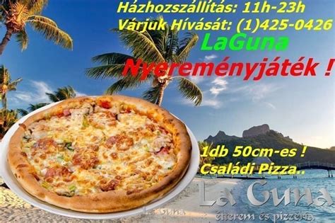 Térkép a La-Guna Étterem kiszállítási körzeteivel