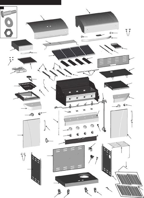 Vertikális BBQ grill működését bemutató diagram