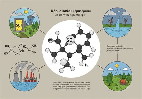 Kén-dioxid molekulaszerkezete