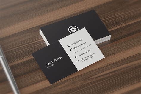 Üzleti névjegykártya mockup