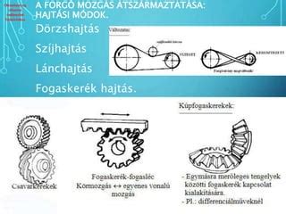 Forgó mozgás dinamikája