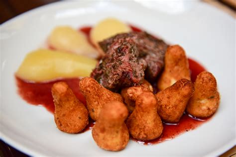 Gombás vadkacsa burgonyakrokettel