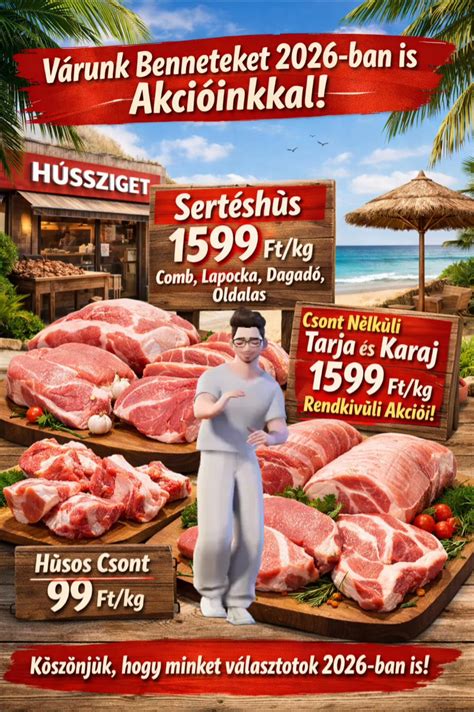Sertésoldalas, karaj és comb vágódeszkán
