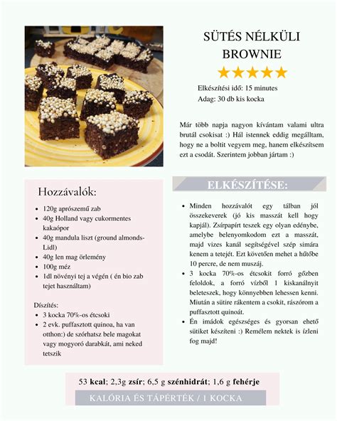 Különleges sütés nélküli brownie variációk
