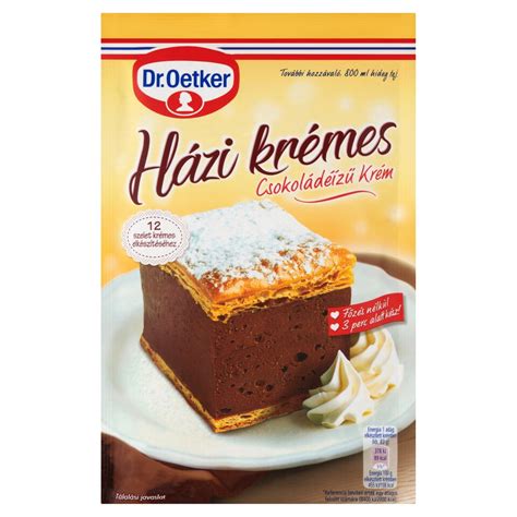 Dr. Oetker Házi Krémes krémpor csomagolása