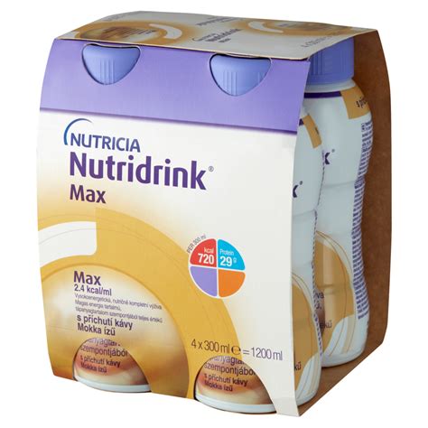 A Nutricia Nutridrink vanília ízű termék csomagolása