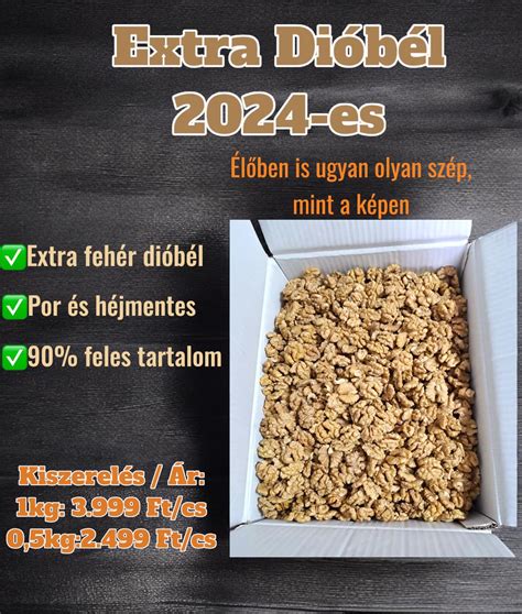 A dióbél feldolgozásának fázisai