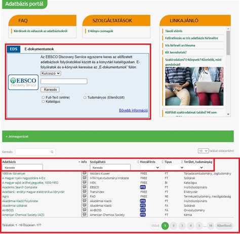 Tápanyag adatbázis felhasználói felülete
