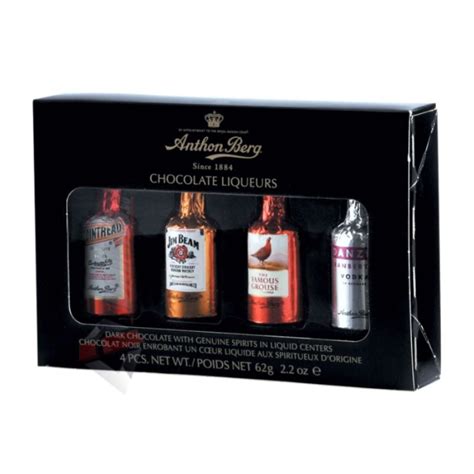 Ajándékba szánt alkoholos csokoládé doboz