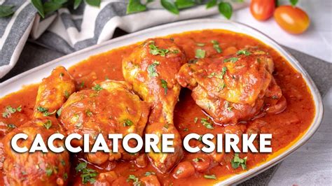 Csirke Cacciatore összetevői
