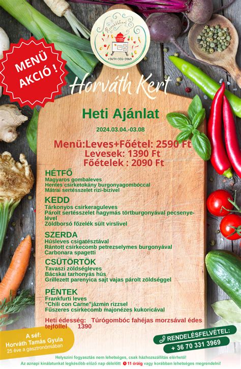 Válogatás a Horváth Kert rántott specialitásaiból