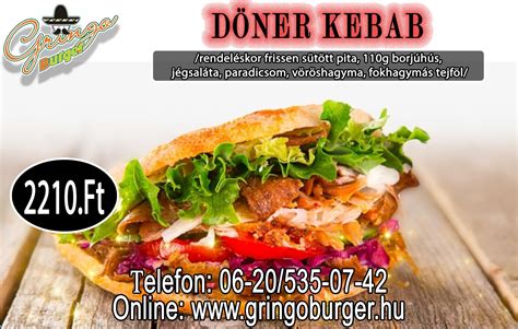 Frissen elkészített döner kebab salátával és szósszal