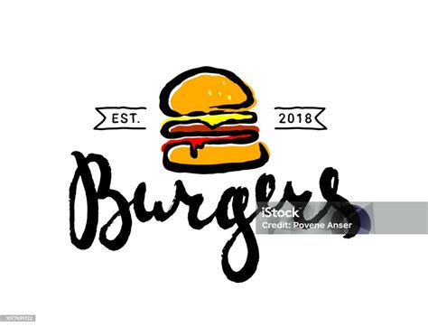 Deep Burger logó és egy étvágygerjesztő hamburger