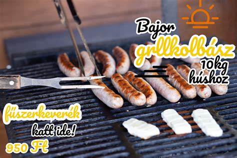 Grillkolbász és kiegészítői