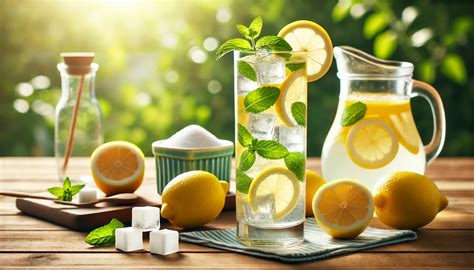 Friss gyümölcsökkel gazdagított limonádé