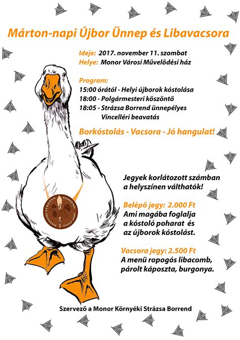 A Márton-nap szimbólumai: liba, újbor, rétes