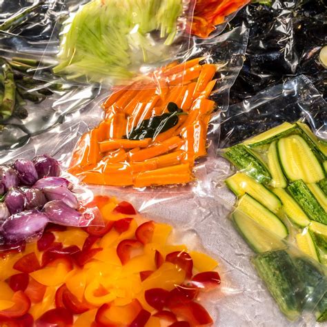 Többféle zöldség sous vide elkészítéshez