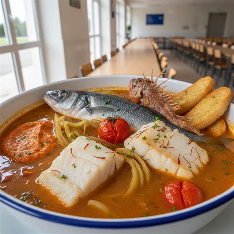 Frissen elkészült Bouillabaisse tésztával