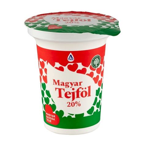 Tápanyagtáblázat: 12%-os és 20%-os tejföl összehasonlítása