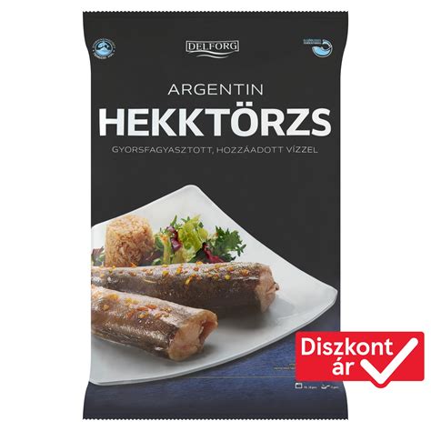 Csomagolt gyorsfagyasztott hekktörzs