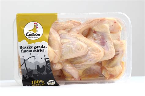a csirkeszárny három részre bontása: szárnytő, szárnyközép és szárnyvég