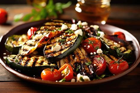 Grill serpenyőben készült zöldségek és hús