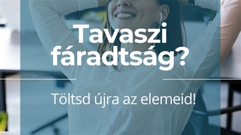 A tavaszi fáradtság okait és tüneteit összefoglaló infografika