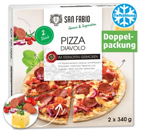 San Fabio szalámis pizza csomagolása