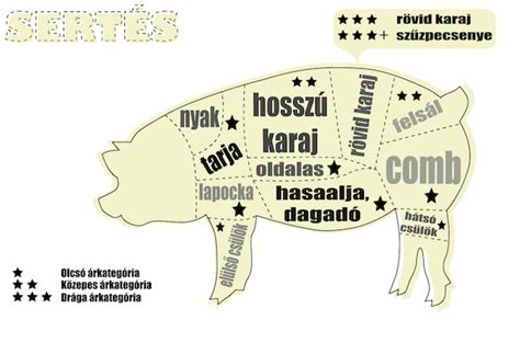 Császárszalonna részei és felhasználása