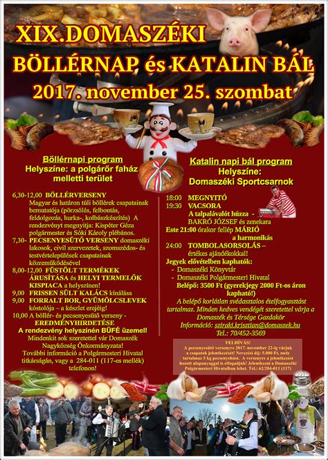 Domaszéki böllérnap hangulata